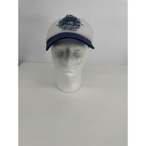 Del Sol Island Paradise Trucker Hat Navy‎ Blue White Mesh Snapback Cap